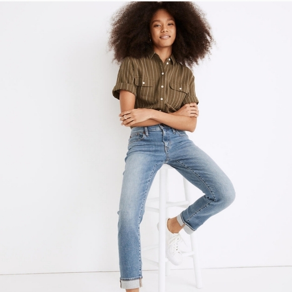 MADEWELL THE HIGH RISE SLIM BOYJEAN JEANS - Picture 3 of 13